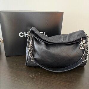 Chanel Black Quilted Leather Shoulder Bag